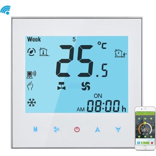 Programmable WiFi Thermostat Can Be Used For Water/Wind System Smart Thermostat Controller Can Be Used With Alexa Google Home