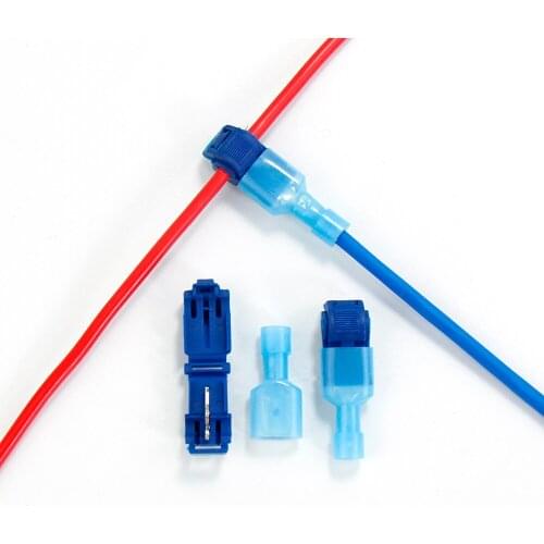 Wire and cable connector Crimp terminal T-Tap Quick Splice CarAudio Kit Insulated Disconnect Electrical Quick Splice Lock Wire