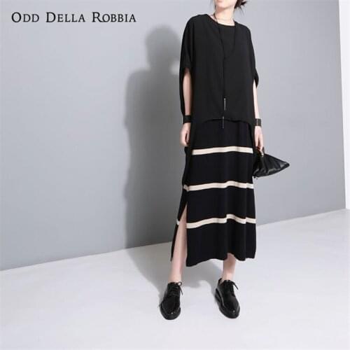 OddDellaRobbia Half Sleeve Shirt Irregular Tailoring Artistic creativity Drawstring Cotton Batwing Sleeve 261