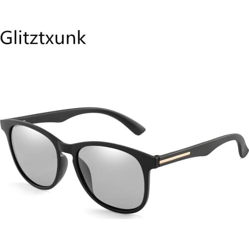 Glitztxunk Men Photochromic Polarized Sunglasses Square Black Sports Sun Glasses For Women 2020 Driving Chameleon Goggles UV400