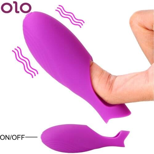 OLO Adult Sex Toys for Women Vagina Stimulation Sex Products G-spot Mini Finger Vibrator Clitoris Stimulator Vibrating Massager