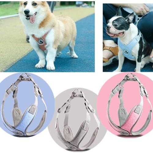 Dog Harness Reflective Chest Vest For Small Medium Dog Breathable Harness Vest Puppy Dogs Chest Strap Supplies