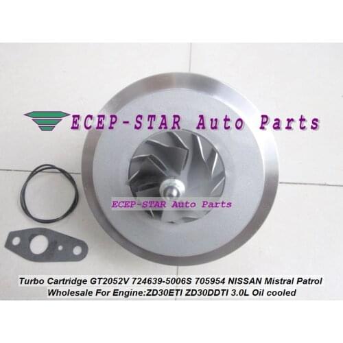 Oil Cooled Turbo CHRA Cartridge GT2052V 724639-5006S 705954 Turbocharger For NISSAN Patrol Mistral TERRANO ZD30DDTI ZD30ETI 3.0L