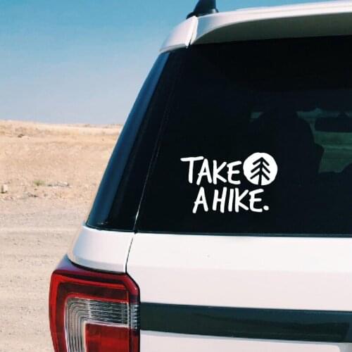 Take A Hike Vinyl Sticker Car Window or Bumper Decor , Hiking Outdoors Laptop Decal for Apple Macbook Pro / Air Decoration