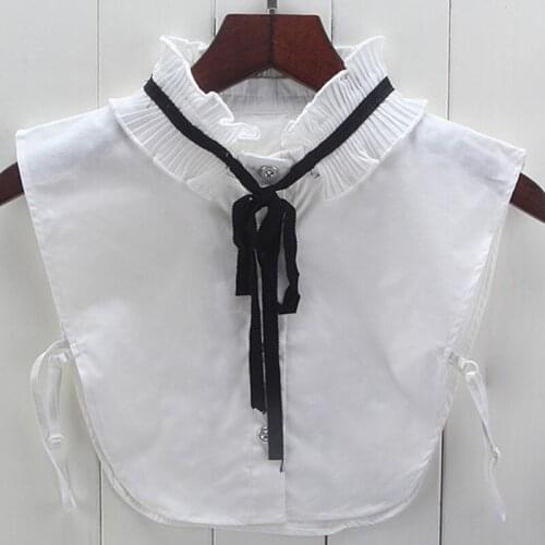 Vintage Detachable Collar False Girls Cotton Brife Fake Collar Women Wholesale Design Women Lapel Detachable Fake False Collar