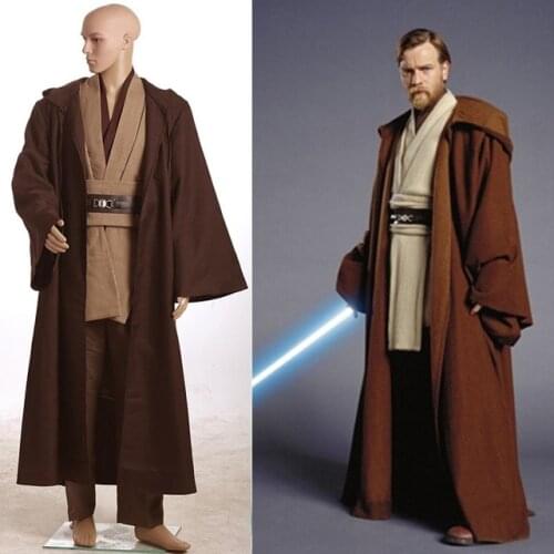 Star Cosplay Wars David Kabel Cosplay Costume Jedi Master Knight Anakin Cloak Obi Wan Ben Kenobi Cosplay Costume Halloween