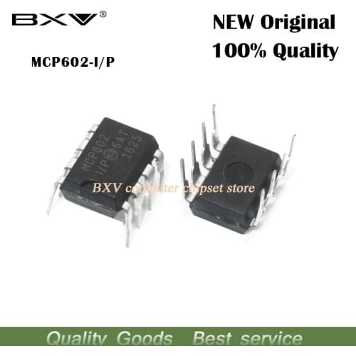 10PCS MCP602-I/P DIP8 MCP602 DIP DIP8 2.7V to 5.5V new and original ic