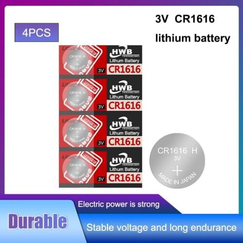 4x For maxell CR1616 Button Cell Coin Batteries CR1616 Car Remote Control Electric Alarm 3V Lithium Battery