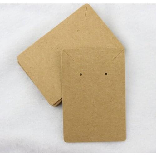 Free Shipping 200pcs Jewelry Sets Cards Kraft Paper Cards Square Shape Blank Display Price Tags 6x9cm