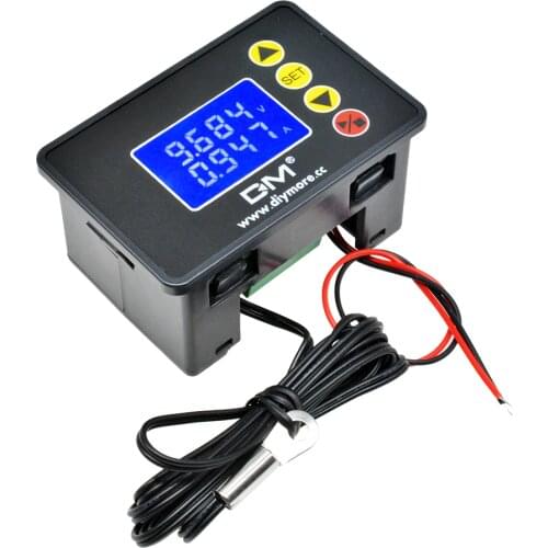 DC 0-100V 10A 1000W LCD Digital Voltmeter Ammeter Wattmeter Voltage Current Power Temperature Meter Volt Detector Tester Monitor