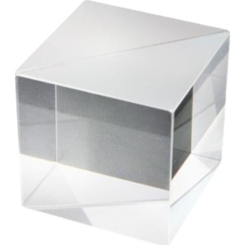 Dichroic Prism 25.4mm Semi-transmissive and Semi-reflective 1:1 Optical Image Splitting Projection