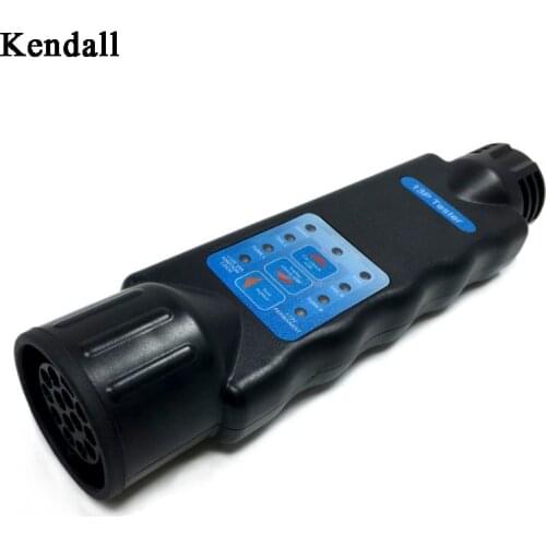European Resistance Tester 13 Pin Core Hole Pin Trailer Car Socket Connector Tail Light Signal Line Inspection Detector