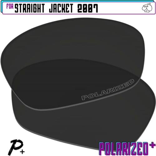 EZReplace Polarized Replacement Lenses for - Oakley Straight Jacket 2007 Sunglasses - Black P Plus