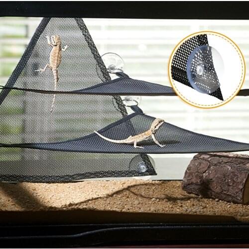 Reptile Hammock Lounger Ladder Accessories Set For Large Small Bearded Dragons Anole Geckos Lizards Or Snakes 2pcs