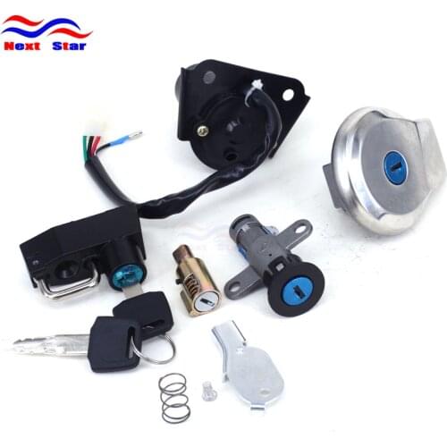 Motorcycle Ignition Switch Lock Set Gas Tank Cap Key Seat For YAMAHA Virago XV125 XV250 XV 125 250 QJ250-H