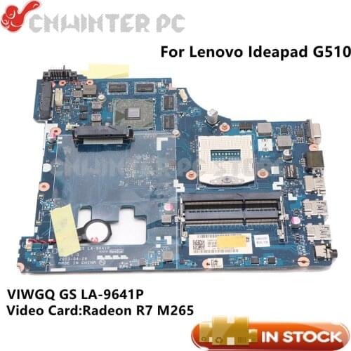 NOKOTION VIWGQ GS LA-9641P MAIN BOARD For Lenovo ideapad G510 Laptop Motherboard DDR3L Radeon R7 M265 graphics