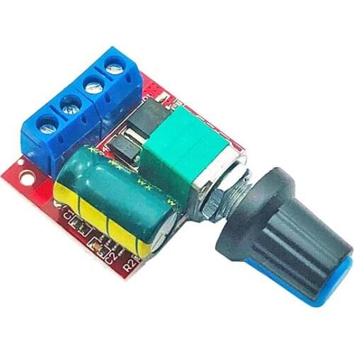 Mini 5A 90W PWM 12V DC Motor Speed Controller Module DC-DC 4.5V-35V Adjustable Speed Regulator Control Governor Switch 24V