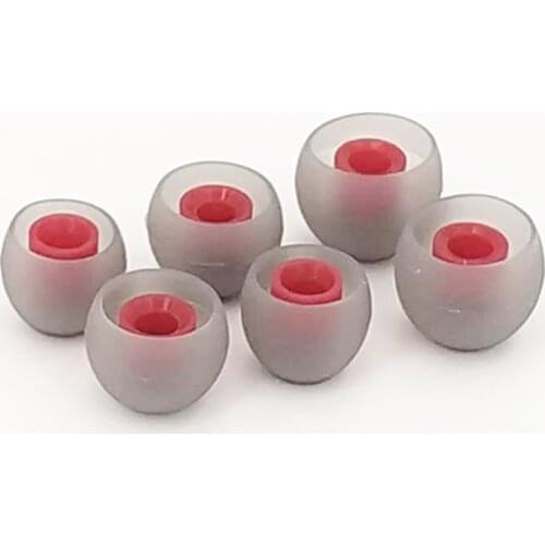 3 pairs (6pc) L M S earphone earphones silicone sleeve plug set earphone sleeve accessories for ZSN ZST AS16 V80 IE80 T2 F3 ZS10