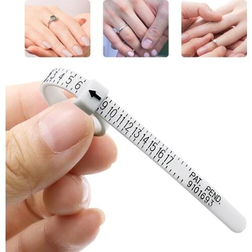 Brand new ring size ruler ring measurement tool hand ring ring size measurement ring gauge finger gauge real tester