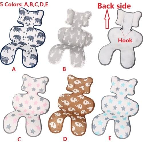 Summer Cooling Stroller Liner with Hook INS Stroller Cooling Pad 3D Breathable Baby Stroller Car Seat Cover Cushion 5 color Mesh