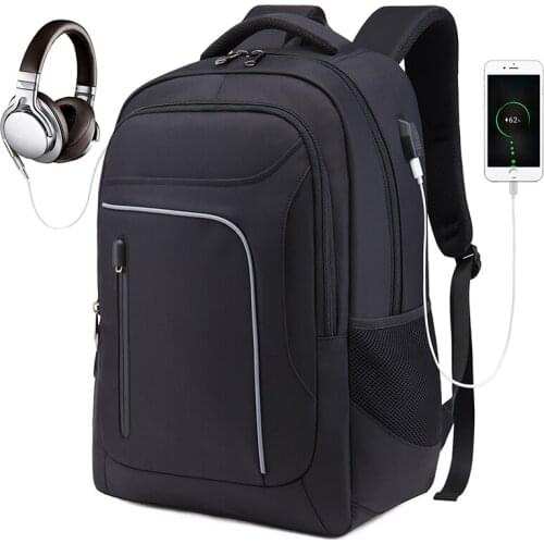 DC.Meilun Brand Newest Design Fashion Waterproof Mens Business Laptop Backpacks With USB Charge High Quality Bag for Men