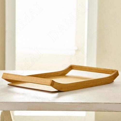 European Wooden Storage Tray Simplicity Restaurant Serving Trays Living Room Desktop Tableware Organizer Home Decoration Modern