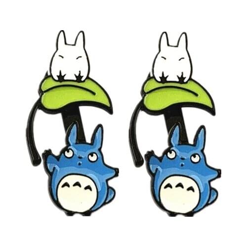 Cartoon Anime Spirited Away Stud Earrings Metal High quality Classic Cute Princess Ear studs +Gift