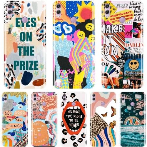 Phone Case Silicone For Huawei Honor 7 8 9 10 Lite Aesthetic Art Back Cover For Huawei Honor 8X MAX 10 9 8 7 7S 7X 7A 7C Pro
