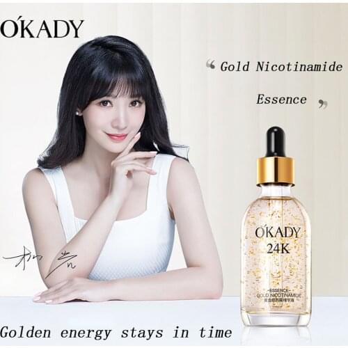 100ml Face Serum Nicotinamide Facial Essence Liquid 24K Pure Gold Anti-Aging Moisturizing Refreshing Skincare Skin Care Product