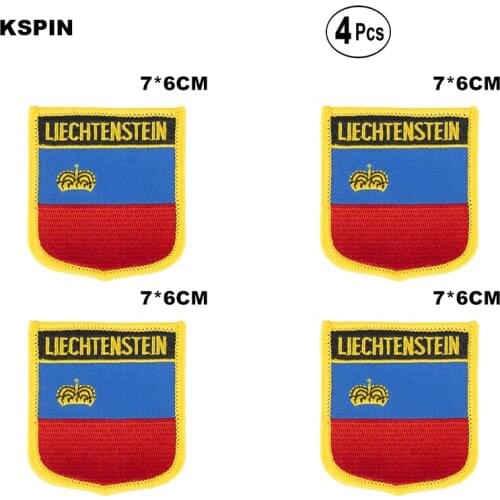 Liechtenstein Shiled Shape flag patches national flag patches for Cothing DIY Decoration