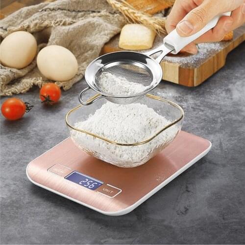 Digital Kitchen Scale 10000g/1g Stainless Steel Electric High Accurate Food Baking Scale LCD Display Tare Scales Measuring Tools