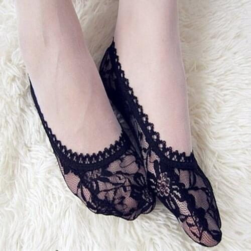 Women Socks Crystal ladies cheap cotton short lace sock for female lovely invisible sock sexy young girls socks wholesale