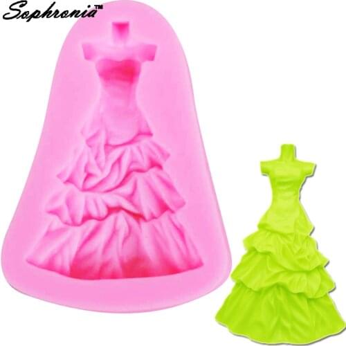Sophronia Diy Lady Dress 1pcs UV Resin Jewelry Silicone Mold Expoxy Mold Jewelry Making DIY Decorate Craft M655