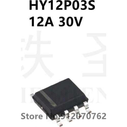 10PCS/LOT 100% new original HY12P03S Y12P03 -30V/-12A SOP-8 MOS tube