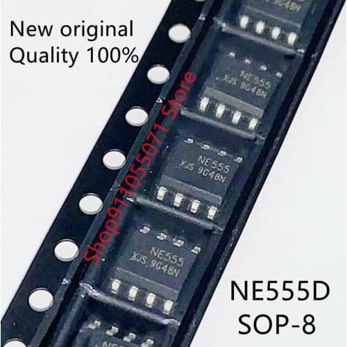 10PCS/LOT NE555 NE555D 555 SOP-8 Original In Stock