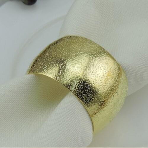 10pcs/lot New Hotel Restaurant Napkin Ring Napkin Holder Christmas Wedding Party Napkin Ring Simple Modern Round Napkin Ring