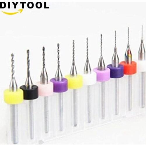 10Pcs PCB Print Leiterplatte Carbide Micro Drill Bits Tool 0.3mm to 1.2 mm