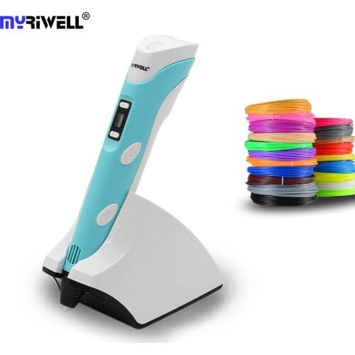 Myriwell 3D Pens 4TH Generation 3.7V 1500mAH Wireless Charging DIY 3D Printer Pen for Kids Intelligent Most Advanced Gifts
