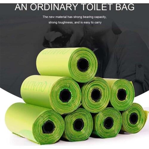 8 Rolls 120 Pcs Paw Printed Dog Poop Bag Pet Poop Bags Dog Cat Waste Pick Up Clean Bag For Puppy Dogs Random Color Pet Products