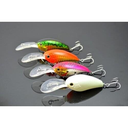 8pcs 55mm/13.8g Hard fishing lure Plastic fishing lure Crank lure Free shipping