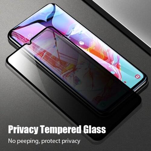 Anti Peeking Tempered Glass for Samsung S20 S10 Lite s20 FE 5G Privacy Protetive Glass for Samsung a70s a50s a30s a20e a10e