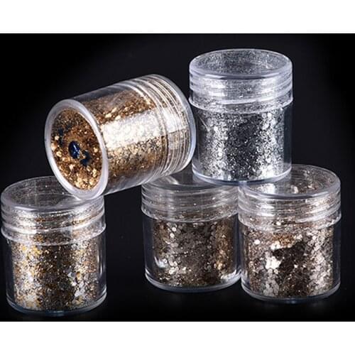 Silver Color Powder Nail Bling Mirror Shimmer Powder Nail Art Glitter Decoration Easy to apply on natural or artificial nails