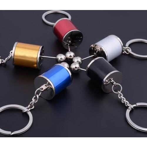 Key Chain Ring Fob Keyring Creative Car 6 Speed Gearbox Gear Shift Racing Tuning Model Keychain NYZ Shop