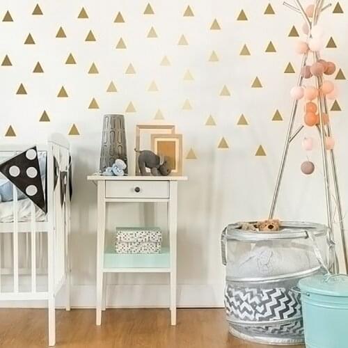 Little Triangles Decorative Stickers Nursery Room Wall Sticker For Kids Room Baby Room Wall Decal Stickers Children Bedroom