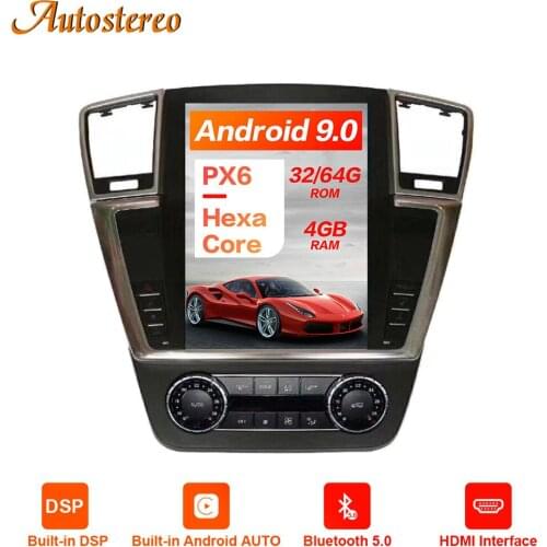 For Mercedes-Benz GL ML W166 X166 Android Radio 2012 - 2015 Tesla Screen Car multimedia No dvd Player GPS Navi Head unit Audio