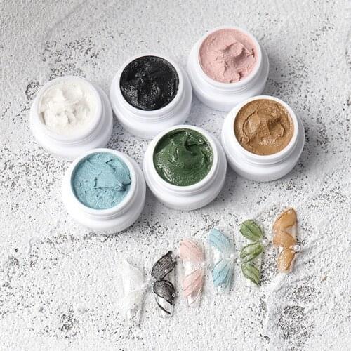 Drawing Gel Nail Art Plaster Effect 3D Sand Texture No Need Top Coat Gel Polish UV Nail Polish Lacquer Varnish