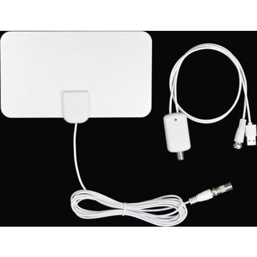 Indoor 900 Miles Digital Antena TV Aerial Amplified HDTV Antenna 4K DVB-T2 Freeview Isdb-tb Local Channel Broadcast Receiver