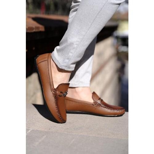 Hty Captain Buckled Skin Detailed Mens Loafer