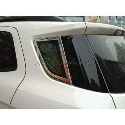 Stainless Steel Rear Side Window Arround Trim Cover For Ford EcoSport 2013-2017 Up