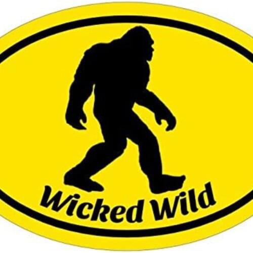 Bigfoot Sticker Wicked Wild Sasquatch Personality Anti-UV Car Sticker Waterproof Car Window Body Decorative Stickers Accessories